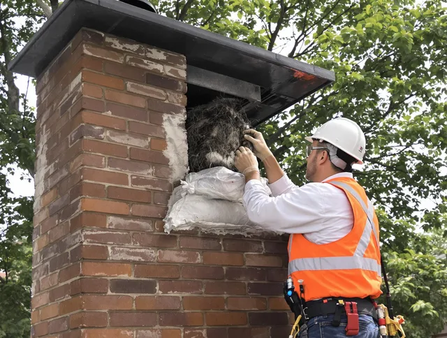 Humane removal of debris and animals by Irvine Chimney Sweep in Irvine, CA