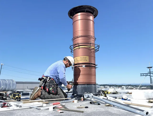 Installed chimney liner by Irvine Chimney Sweep in Irvine, CA