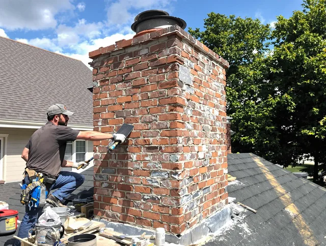 Completed chimney rebuild by Irvine Chimney Sweep in Irvine, CA