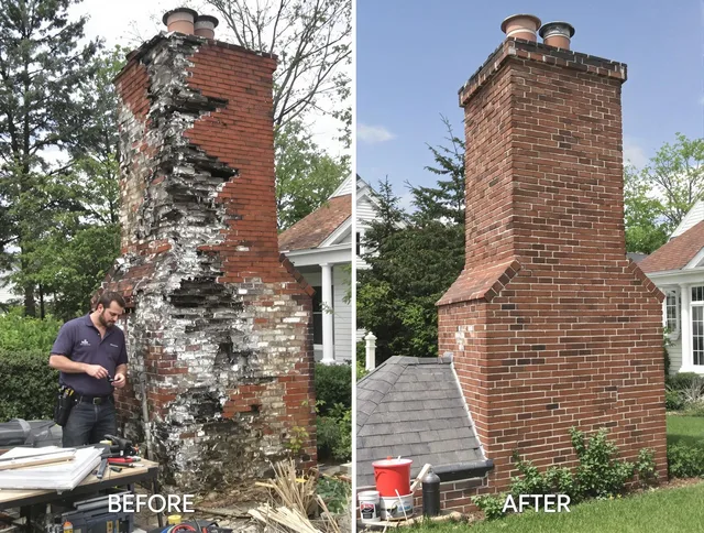 Irvine Chimney Sweep performing a full chimney restoration in Irvine, CA