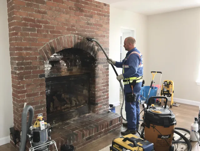 Irvine Chimney Sweep expert performing detailed chimney sweep in Irvine, CA