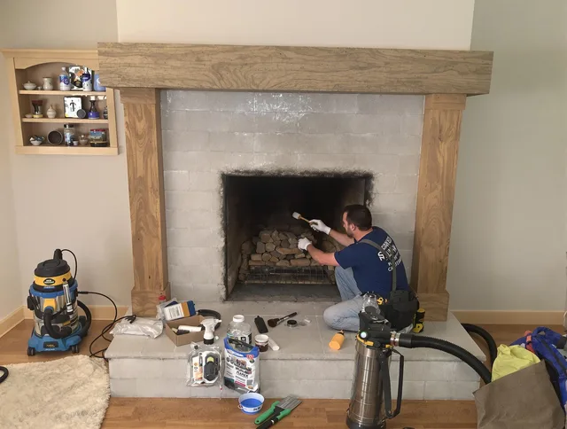 Detailed creosote removal process by Irvine Chimney Sweep in Irvine, CA