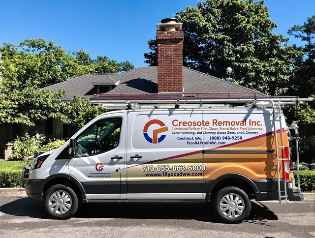 Irvine Chimney Sweep technician removing creosote safely in Irvine, CA