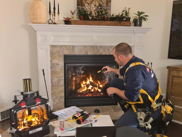 Safety-focused fireplace inspection by Irvine Chimney Sweep in Irvine, CA