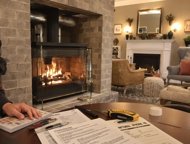 Irvine Chimney Sweep verifying fireplace safety measures in Irvine, CA